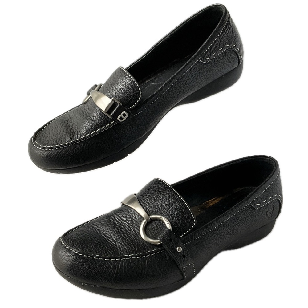 Ariat Black Leather Women Loafers Size 6.5 B